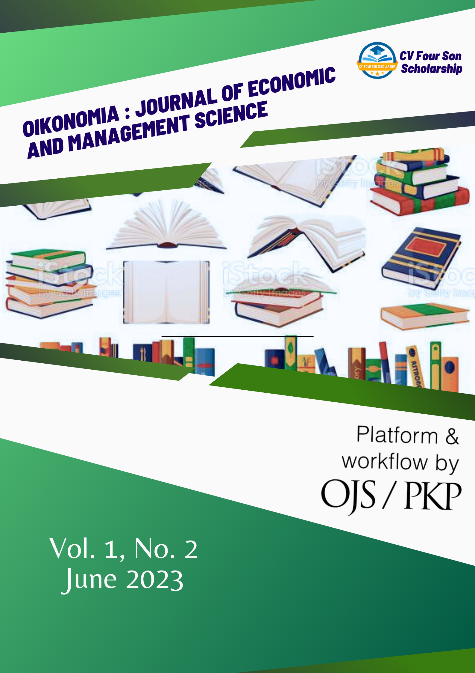 OIKONOMIA: Journal of Economics and Management Science, with ISSN 2986-1489 (Online) published by Four Son Scholarship is a journal that publishes Focus & Scope research articles, which include Economic, Management SDM; Marketing; Finance; and Strategic.OIKONOMIA: Journal of Economics and Management Science, is already a registered member of Crossreff and already has a unique DOI number. This journal is published by the Four Son Scholarship, which is published three times a year (February, June, September)